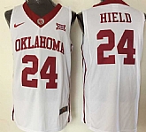 Oklahoma Sooners 24 Buddy Hield White College Basketball Jersey,baseball caps,new era cap wholesale,wholesale hats